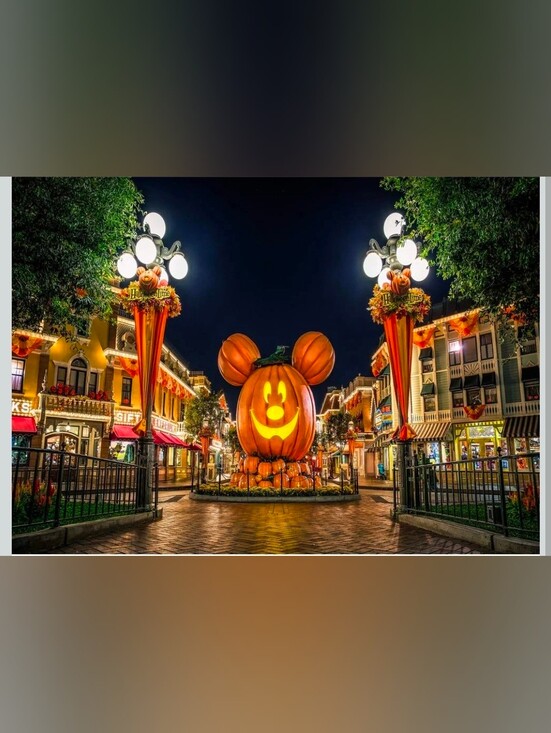 Other - Giant Mickey Pumpkin Halloween Backdrop